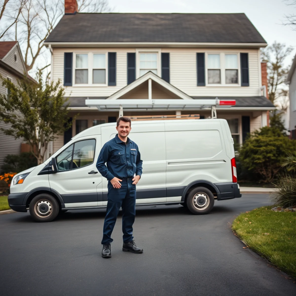 Roto Drains plumber at a home in New Hartford, NY