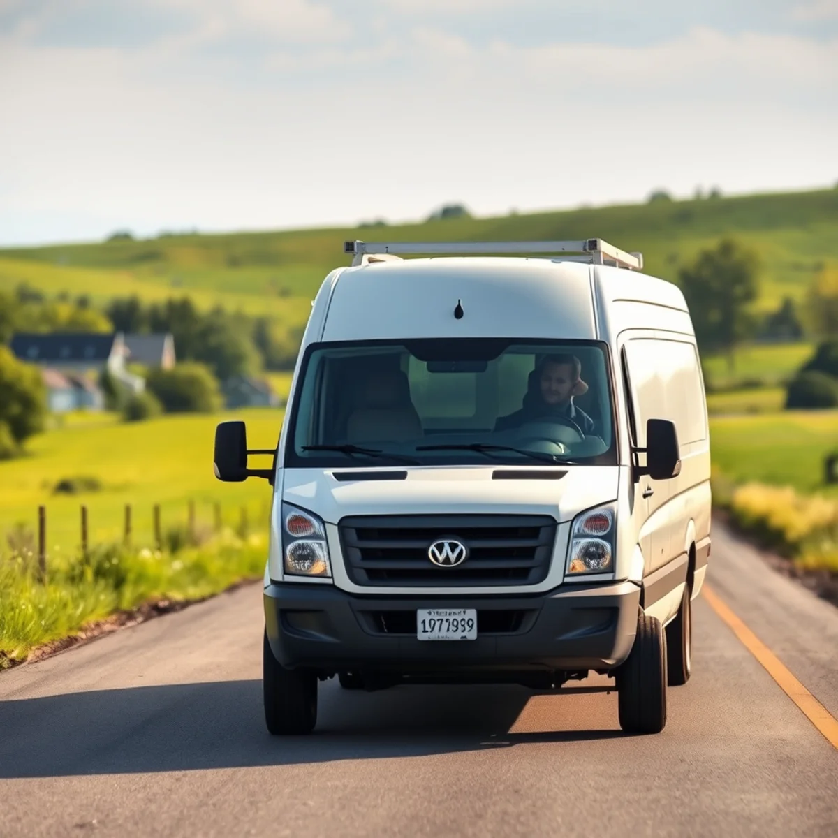 Roto Drains service van on the road across the Mohawk Valley, NY